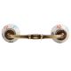 Mixed Floral Crackle Ceramic Bridge Handle