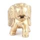 Brass Elephant Figurine With Trunk Rolled Up