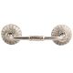 White Crackle Wheel Ceramic Bridge Handle
