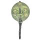 Brass Tribal Face Patina Rich Single Wall Hook
