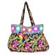 Black Traditional Embroidered Cotton Assorted Handbag