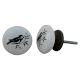 Black Bird Ceramic Knob