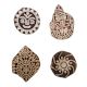 Set of 4 Piece New Mix Wooden Printing Block