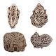 Set of 4 Piece New Mix Wooden Printing Block