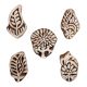 Set of 5 Piece New Mix Wooden Printing Block