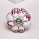 Maroon Flower Knob