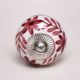 Maroon Flower Knob