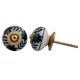 Dark Green Flower Knob