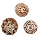 Set of 3 Piece New Mix Wooden Printing Block