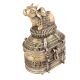 Bronze Dhokra Art Jewellery Box With A Nandi Sitting On It
