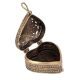 Bronze Dhokra Art Heart Shaped Jewellery Box