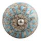 Turquoise Wheel Crackle Ceramic Wine Stopper