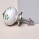 Green Floral Kitchen Cabinet Knob
