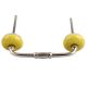 Yellow Crackle Ceramic  Bridge Handle 
