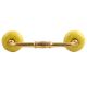 Yellow Crackle Ceramic  Bridge Handle 