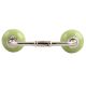 Lime Green Crackle Ceramic Bridge Handle 