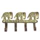 Bronze Triple Elephant Wall Hooks