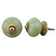 Light Green Etched Ceramic Knob 15