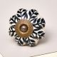 Black Leaf Medium Knob