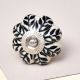 Black Leaf Medium Knob