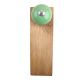 Pea Green Round Ceramic Wooden Door Stopper