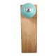 Sea Green Round Ceramic Wooden Door Stopper