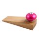 Neon Pink Round Ceramic Wooden Door Stopper