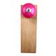 Neon Pink Round Ceramic Wooden Door Stopper