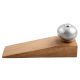 Silver Round Ceramic Wooden Door Stopper