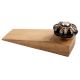 Black And Golden Leaf Big Melon Ceramic Wooden Door Stopper