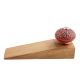 Red And Black Etched Ceramic Wooden Door Stopper
