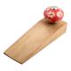 Red Etched Ceramic Wooden Door Stopper