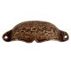 Floral D Pull Iron Handle
