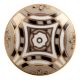Golden Ceramic Floral Cabinet Knob Online
