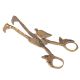 Bronze Candle Snuffer Scissor With A Bird On It