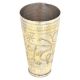 Etched  Vande Brass Tall Punjabi Lassi Glass