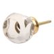 Clear Glass Round Cut Dresser Knob Online 