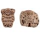 Set of 2 Piece New Mix Wooden Printing Block