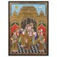 Krishna Bama Rukmani Tanjore Painting With Frame