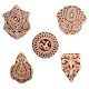 Set of 5 Piece New Mix Wooden Printing Block