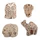 Set of 4 Piece New Mix Wooden Printing Block