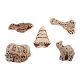 Set of 5 Piece New Mix Wooden Printing Block
