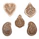 Set of 5 Piece New Mix Wooden Printing Block
