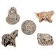 Set of 5 Piece New Mix Wooden Printing Block