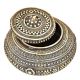 Bronze Circular Jewellery Box With Lid
