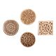Set of 4 Piece New Mix Wooden Printing Block