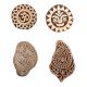 Set of 4 Piece New Mix Wooden Printing Block