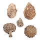 Set of 5 Piece New Mix Wooden Printing Block