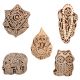 Set of 5 Piece New Mix Wooden Printing Block