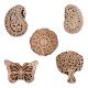 Set of 5 Piece New Mix Wooden Printing Block